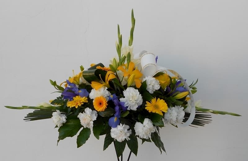 centro de flores para funeral