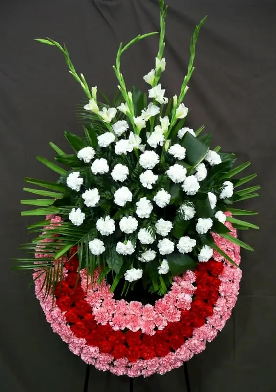 Flores corona funeral